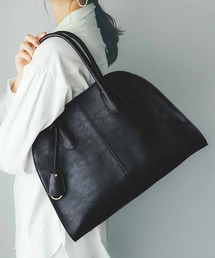 IEDIT ヒロイン気分を引き立てる 洗練デザインで軽やか素材の レディーバッグ〈ブラック〉