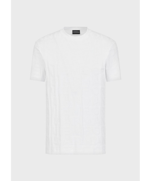 EMPORIO ARMANI（エンポリオアルマーニ）の「【エンポリオ アルマーニ】Tシャツ ジャージー製 エンポリオ アルマーニ ジャカードレタリング（Tシャツ/カットソー・メンズ・ブラック/ホワイト系その他・SMALL/MEDIUM/LARGE/X-LARGE/X-SMALL）」の11枚目の写真
