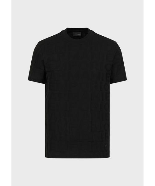 EMPORIO ARMANI（エンポリオアルマーニ）の「【エンポリオ アルマーニ】Tシャツ ジャージー製 エンポリオ アルマーニ ジャカードレタリング（Tシャツ/カットソー・メンズ・ブラック/ホワイト系その他・SMALL/MEDIUM/LARGE/X-LARGE/X-SMALL）」の9枚目の写真