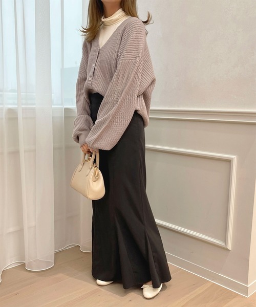 apres jour(アプレジュール)の「スカラップVネックカーディガン【ZOZOTOWN限定アイテム】(カーディガン/ボレロ・レディース・ライトピンク/ライトベージュ/ラベンダー/オフホワイト・X-LARGE/フリー)」の19枚目の写真