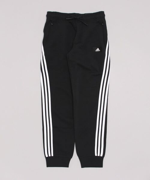 adidas(アディダス)の「アディダス adidas フューチャー アイコン スリーストライプス レギュラーフィットパンツ(スウェットパンツ・レディース・ブラック/グレー・S/M/L/XL)」の1枚目の写真