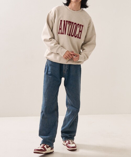 FREAK'S STORE（フリークスストア）の「HEAVY BIGワッペンロゴスウェット（スウェット・レディース・ナチュラル/グレー/ワインレッド/ネイビー/オリーブ・ﾌﾘ-）」の6枚目の写真