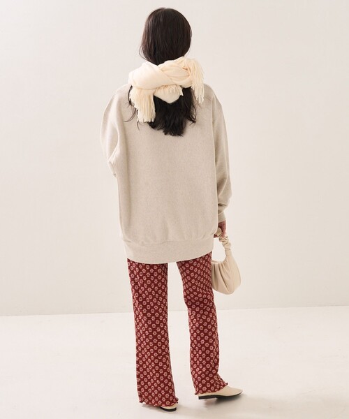 FREAK'S STORE（フリークスストア）の「HEAVY BIGワッペンロゴスウェット（スウェット・レディース・ナチュラル/グレー/ワインレッド/ネイビー/オリーブ・ﾌﾘ-）」の10枚目の写真