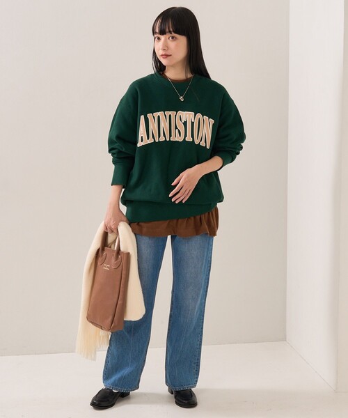 FREAK'S STORE（フリークスストア）の「HEAVY BIGワッペンロゴスウェット（スウェット・レディース・ナチュラル/グレー/ワインレッド/ネイビー/オリーブ・ﾌﾘ-）」の11枚目の写真