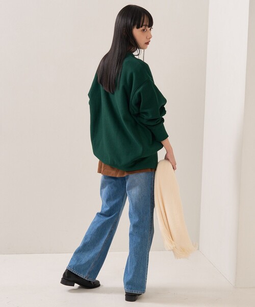 FREAK'S STORE（フリークスストア）の「HEAVY BIGワッペンロゴスウェット（スウェット・レディース・ナチュラル/グレー/ワインレッド/ネイビー/オリーブ・ﾌﾘ-）」の13枚目の写真