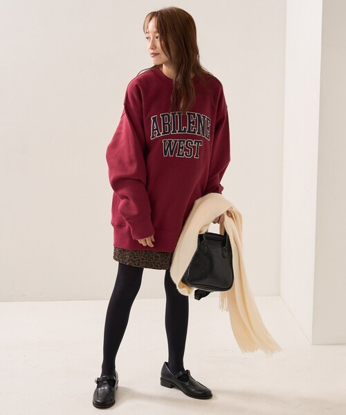 FREAK'S STORE（フリークスストア）の「HEAVY BIGワッペンロゴスウェット（スウェット・レディース・ナチュラル/グレー/ワインレッド/ネイビー/オリーブ・ﾌﾘ-）」の17枚目の写真