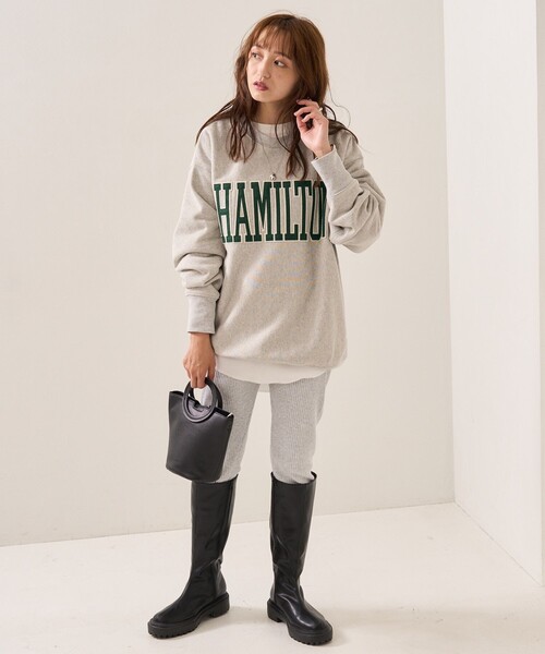 FREAK'S STORE（フリークスストア）の「HEAVY BIGワッペンロゴスウェット（スウェット・レディース・ナチュラル/グレー/ワインレッド/ネイビー/オリーブ・ﾌﾘ-）」の20枚目の写真