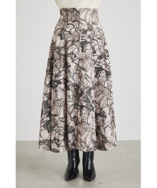 rienda（リエンダ）の「ラインフラワーフレアスカート（スカート・レディース・パープル/ブラウン/オレンジ・SMALL/MEDIUM）」の12枚目の写真