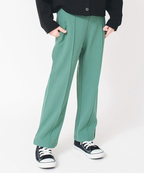 BRANSHES（ブランシェス）の「センタープレス風ロングパンツ（スラックス・キッズ・グリーン/アイボリー/オレンジ/ブラック・110/90/120/150/130/100/140）」の3枚目の写真