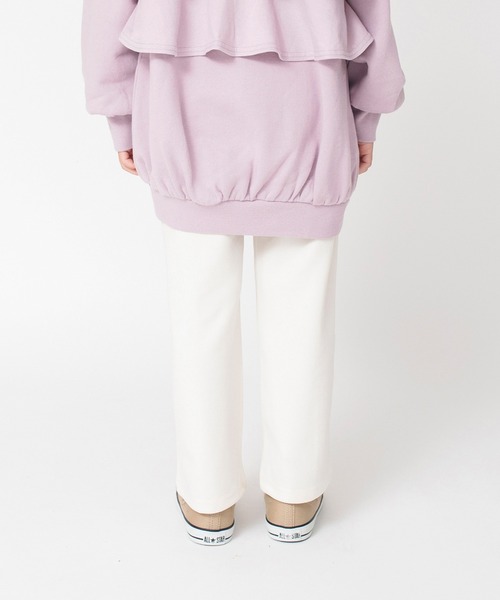 BRANSHES（ブランシェス）の「センタープレス風ロングパンツ（スラックス・キッズ・グリーン/アイボリー/オレンジ/ブラック・110/90/120/150/130/100/140）」の9枚目の写真