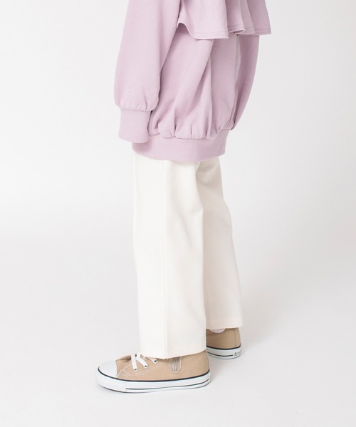 BRANSHES（ブランシェス）の「センタープレス風ロングパンツ（スラックス・キッズ・グリーン/アイボリー/オレンジ/ブラック・110/90/120/150/130/100/140）」の8枚目の写真