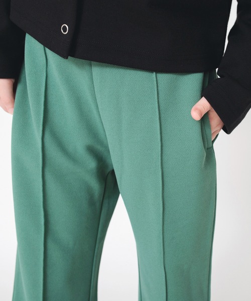 BRANSHES（ブランシェス）の「センタープレス風ロングパンツ（スラックス・キッズ・グリーン/アイボリー/オレンジ/ブラック・110/90/120/150/130/100/140）」の22枚目の写真