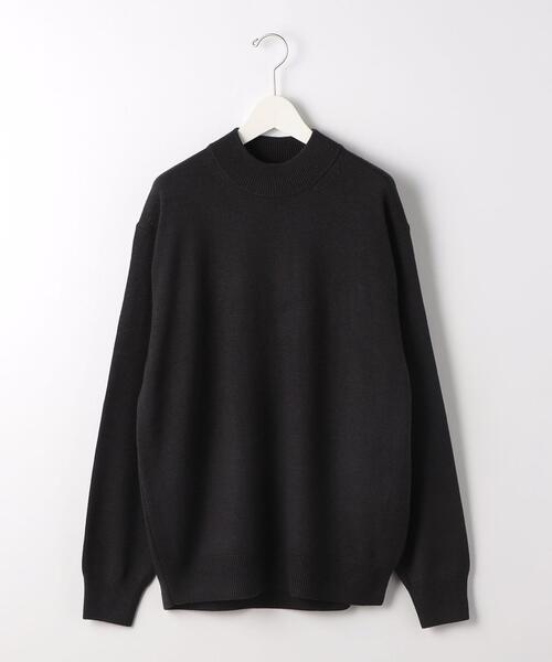 green label relaxing（グリーンレーベルリラクシング）の「シルクミックス 天竺 モックネック ニット（ニット/セーター・メンズ・パープル/オリーブ/ダークグレー・L/S/M）」の8枚目の写真