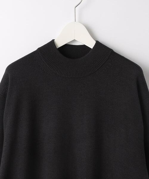 green label relaxing（グリーンレーベルリラクシング）の「シルクミックス 天竺 モックネック ニット（ニット/セーター・メンズ・パープル/オリーブ/ダークグレー・L/S/M）」の17枚目の写真