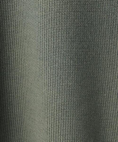 green label relaxing（グリーンレーベルリラクシング）の「シルクミックス 天竺 モックネック ニット（ニット/セーター・メンズ・パープル/オリーブ/ダークグレー・L/S/M）」の12枚目の写真