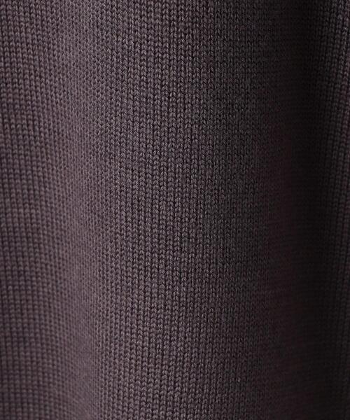 green label relaxing（グリーンレーベルリラクシング）の「シルクミックス 天竺 モックネック ニット（ニット/セーター・メンズ・パープル/オリーブ/ダークグレー・L/S/M）」の20枚目の写真