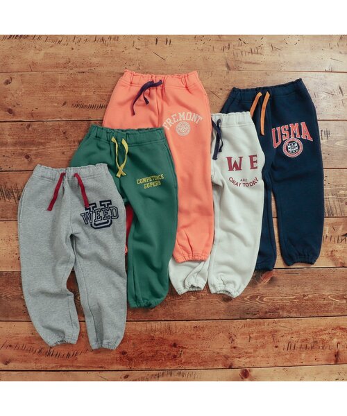 BREEZE（ブリーズ）の「カレッジパンツ 10分丈（スウェットパンツ・キッズ・ライトグレー/グレー/ネイビー/グリーン/オレンジ・110/140/90/120/130/80/100）」の11枚目の写真