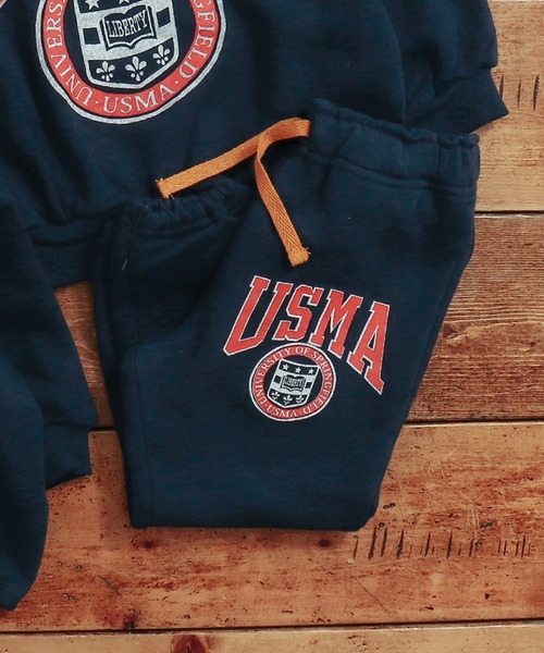 BREEZE（ブリーズ）の「カレッジパンツ 10分丈（スウェットパンツ・キッズ・ライトグレー/グレー/ネイビー/グリーン/オレンジ・110/140/90/120/130/80/100）」の4枚目の写真