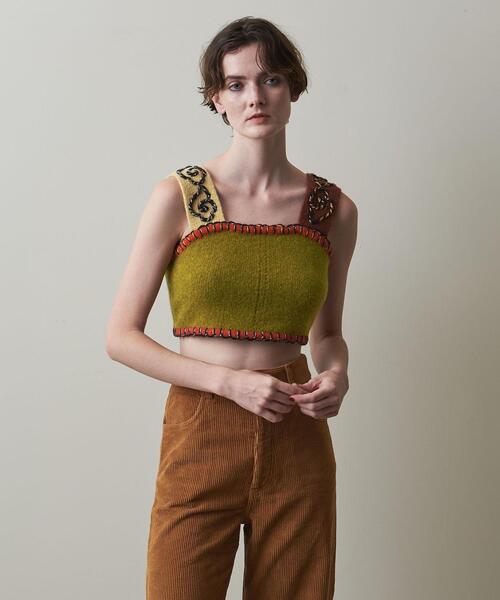 ＜Yan Yan＞CLOUD MOTIF CROPPED TOP/トップス