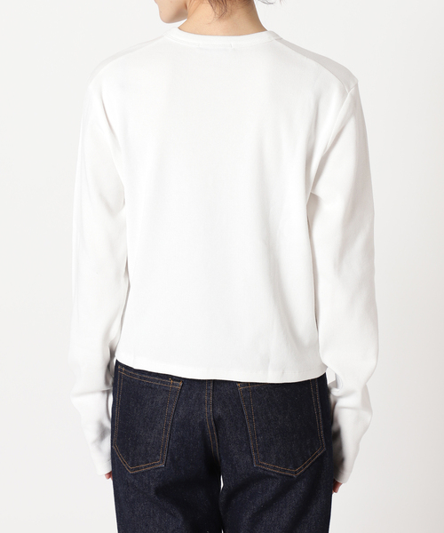 JOURNAL STANDARD（ジャーナルスタンダード）の「クロップドロングTシャツ（Tシャツ/カットソー・レディース・ブラック系その他/ホワイト/イエロー/ブラック・FREE）」の5枚目の写真