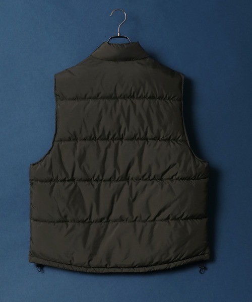 ANPAS（アンパス）の「Fly Front Oversized Eco Down Vest/比翼仕立て オーバーサイズ エコダウンベスト（ダウンベスト・メンズ・チャコールグレー/ブラック/カーキ・M/L）」の15枚目の写真