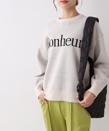 SHOO・LA・RUE | スウェットライクロゴニット(ニット/セーター)