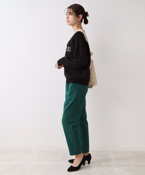 SHOO・LA・RUE（シューラルー）の「◆スウェットライクロゴニット（ニット/セーター・レディース・オフホワイト/ライトブルー/ブラック・00）」の22枚目の写真