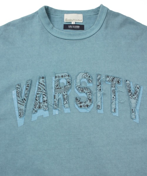 Universal Style Wear（ユニバーサルスタイルウェア）の「Universal Style Wear HAV-A-HANK ハバハンク カットワーク ロゴ Tee（Tシャツ/カットソー・メンズ・スミクロ/グレイッシュブルー/オフホワイト/カーキ・MEDIUM/LARGE/X-LARGE）」の8枚目の写真