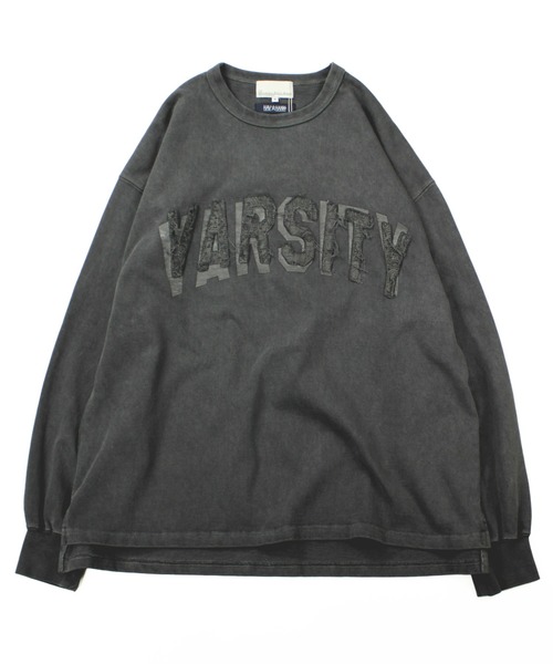 Universal Style Wear（ユニバーサルスタイルウェア）の「Universal Style Wear HAV-A-HANK ハバハンク カットワーク ロゴ Tee（Tシャツ/カットソー・メンズ・スミクロ/グレイッシュブルー/オフホワイト/カーキ・MEDIUM/LARGE/X-LARGE）」の6枚目の写真