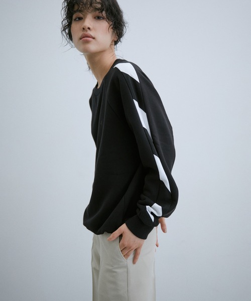 agnes b.（アニエスベー）の「【WEB限定】【agnes b. pour ADAM ET ROPE'】SWEAT SENGA MIXTE BANDE（スウェット・レディース・ブラック・S）」の10枚目の写真
