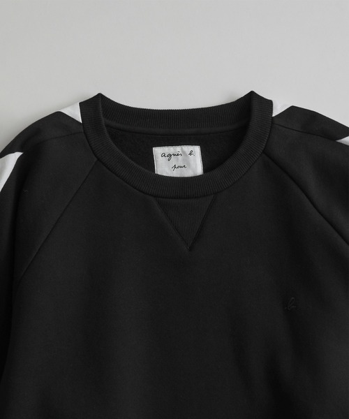 agnes b.（アニエスベー）の「【WEB限定】【agnes b. pour ADAM ET ROPE'】SWEAT SENGA MIXTE BANDE（スウェット・レディース・ブラック・S）」の14枚目の写真