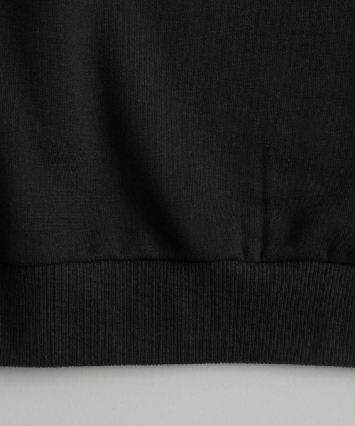 agnes b.（アニエスベー）の「【WEB限定】【agnes b. pour ADAM ET ROPE'】SWEAT SENGA MIXTE BANDE（スウェット・レディース・ブラック・S）」の2枚目の写真