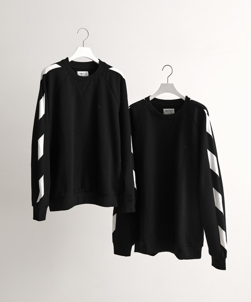 agnes b.（アニエスベー）の「【WEB限定】【agnes b. pour ADAM ET ROPE'】SWEAT SENGA MIXTE BANDE（スウェット・レディース・ブラック・S）」の4枚目の写真