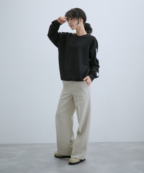agnes b.（アニエスベー）の「【WEB限定】【agnes b. pour ADAM ET ROPE'】SWEAT SENGA MIXTE BANDE（スウェット・レディース・ブラック・S）」の7枚目の写真