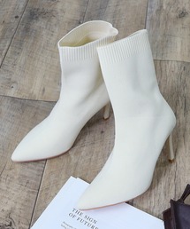 LibertyDoll（リバティードール）の「Liberty doll / ニットピンヒールブーツ (9095)　ソックスピンヒールブーツ（ブーツ・レディース）」