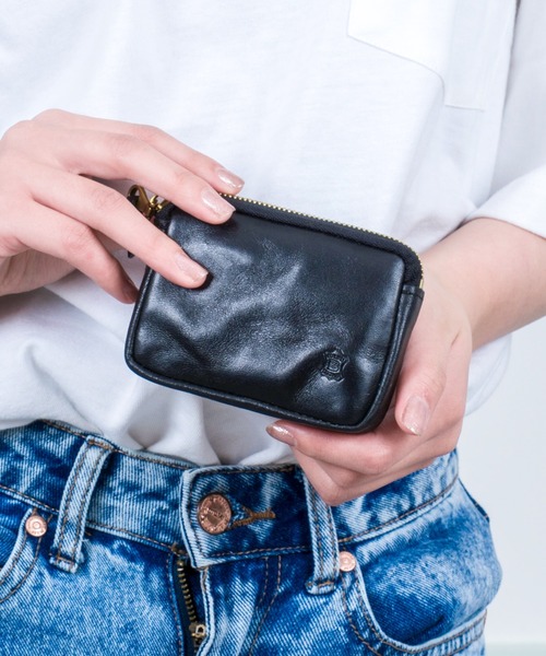 BELLIES YORK（ベリーズヨーク）の「【BELLIES YORK/ベリーズヨーク】ソフトコインケース　小銭入れ　イタリア牛革（コインケース・レディース・ブラウン/ブラック・FREE）」の2枚目の写真