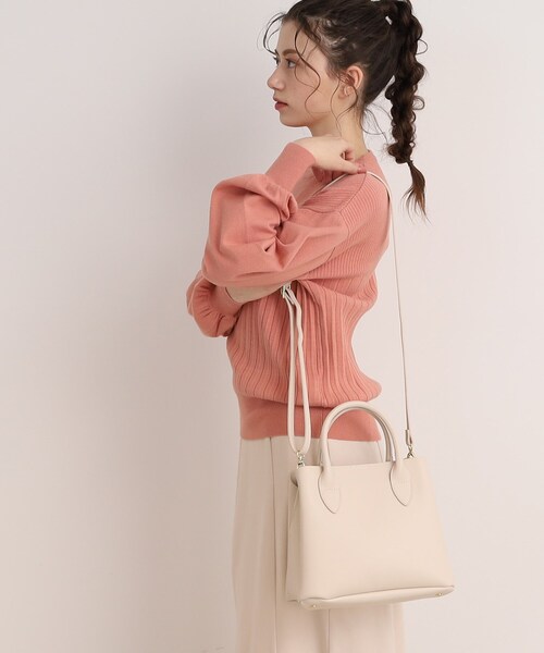 SHOO・LA・RUE（シューラルー）の「◆【2WAY】ふわっと軽い3層トートバッグ（トートバッグ・レディース・グレー/アイボリー/ブラック・00）」の20枚目の写真