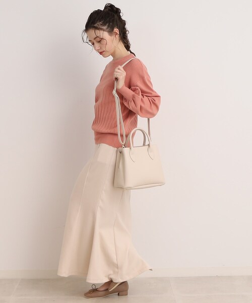 SHOO・LA・RUE（シューラルー）の「◆【2WAY】ふわっと軽い3層トートバッグ（トートバッグ・レディース・グレー/アイボリー/ブラック・00）」の22枚目の写真