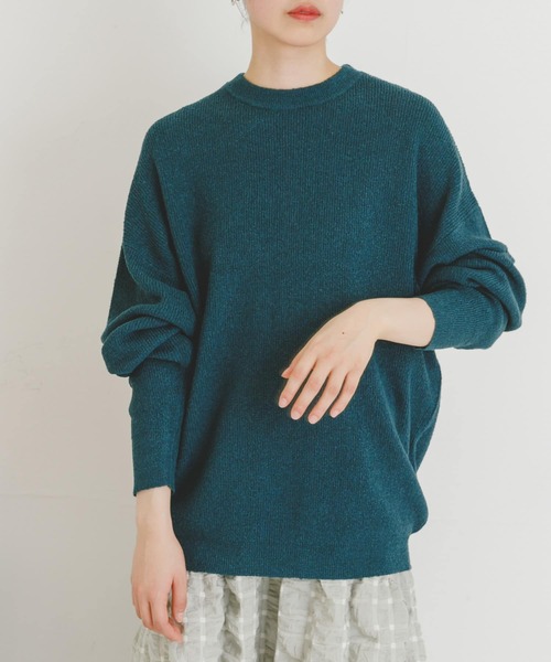 UR Lab.（アーバンリサーチラボ）の「ループヤーンルーズニット（ニット/セーター・レディース・イエロー系その他/グリーン系その他/アイボリー・FREE）」の2枚目の写真