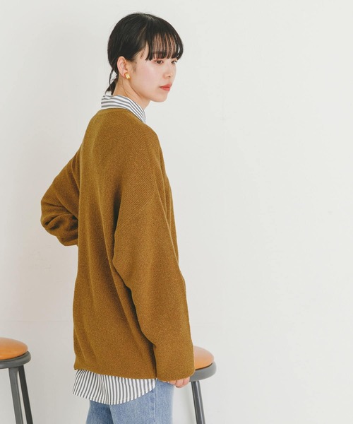 UR Lab.（アーバンリサーチラボ）の「ループヤーンルーズニット（ニット/セーター・レディース・イエロー系その他/グリーン系その他/アイボリー・FREE）」の10枚目の写真