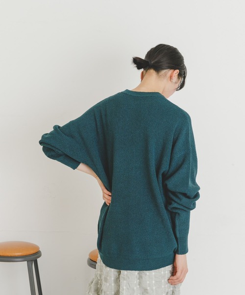 UR Lab.（アーバンリサーチラボ）の「ループヤーンルーズニット（ニット/セーター・レディース・イエロー系その他/グリーン系その他/アイボリー・FREE）」の15枚目の写真