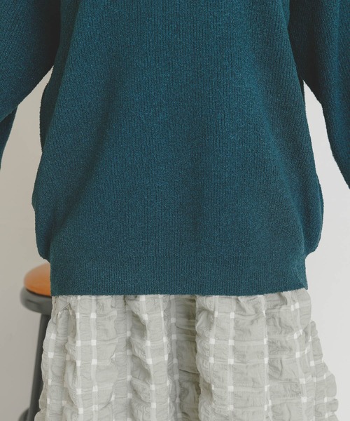 UR Lab.（アーバンリサーチラボ）の「ループヤーンルーズニット（ニット/セーター・レディース・イエロー系その他/グリーン系その他/アイボリー・FREE）」の22枚目の写真