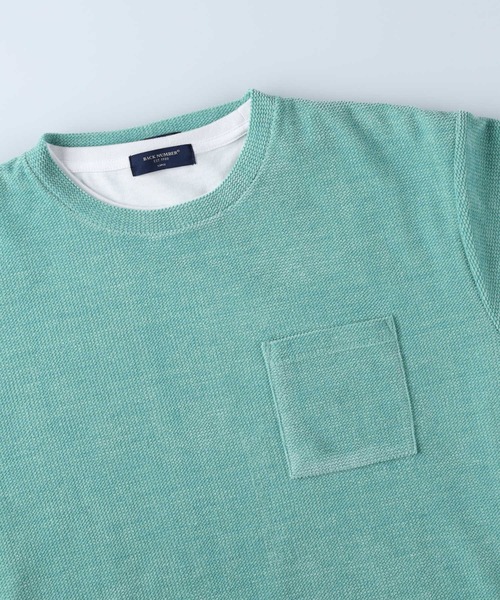BACK NUMBER(バックナンバー)の「【BACK NUMBER】モールレイヤードロンT(Tシャツ/カットソー・メンズ・ケリーグリーン/ターコイズブルー/ベージュ・M/L/XL)」の7枚目の写真