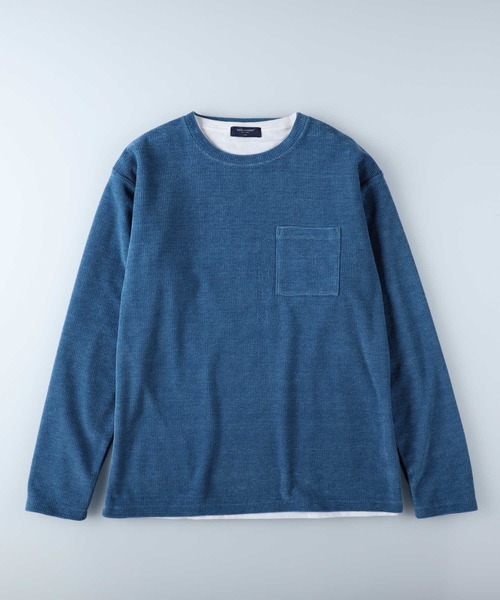 BACK NUMBER(バックナンバー)の「【BACK NUMBER】モールレイヤードロンT(Tシャツ/カットソー・メンズ・ケリーグリーン/ターコイズブルー/ベージュ・M/L/XL)」の20枚目の写真