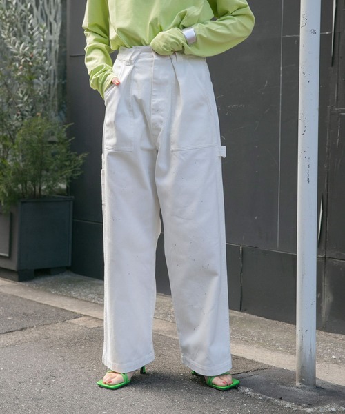 KBF（ケイビーエフ）の「ペインターデニム（デニムパンツ・レディース・ライトブルー/ホワイト・34/36）」の6枚目の写真