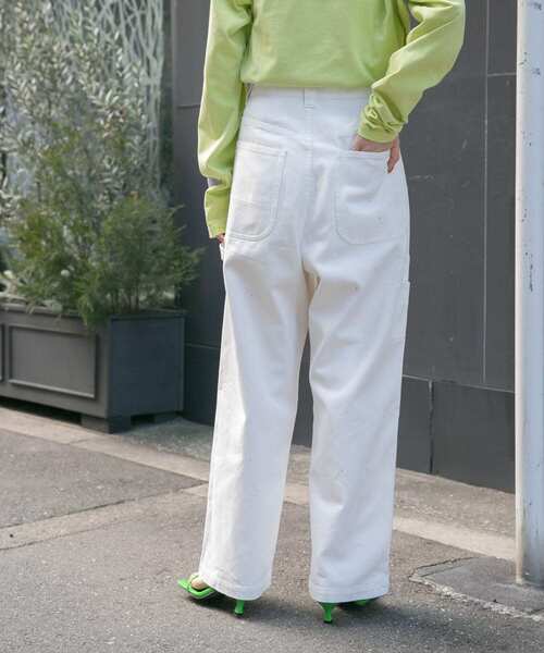 KBF（ケイビーエフ）の「ペインターデニム（デニムパンツ・レディース・ライトブルー/ホワイト・34/36）」の8枚目の写真