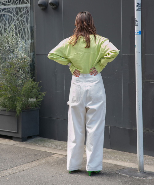 KBF（ケイビーエフ）の「ペインターデニム（デニムパンツ・レディース・ライトブルー/ホワイト・34/36）」の11枚目の写真