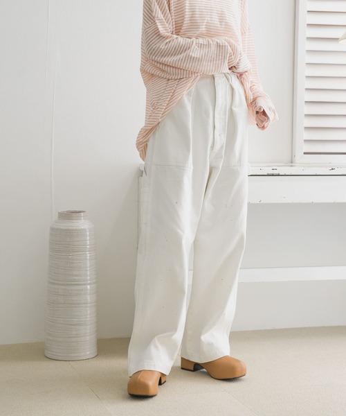 KBF（ケイビーエフ）の「ペインターデニム（デニムパンツ・レディース・ライトブルー/ホワイト・34/36）」の12枚目の写真