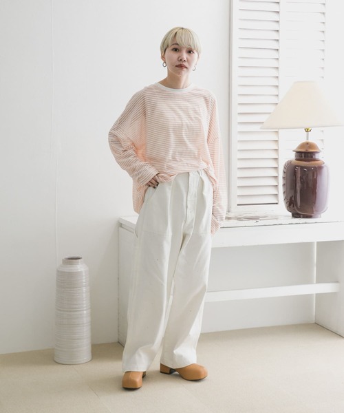 KBF（ケイビーエフ）の「ペインターデニム（デニムパンツ・レディース・ライトブルー/ホワイト・34/36）」の15枚目の写真