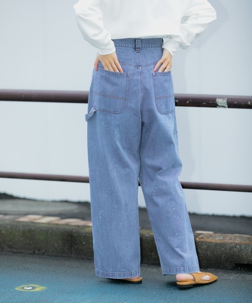 KBF（ケイビーエフ）の「ペインターデニム（デニムパンツ・レディース・ライトブルー/ホワイト・34/36）」の21枚目の写真